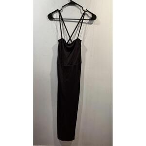 New Womens Wild Fable Sleeveless Long Dress Size Small Black
